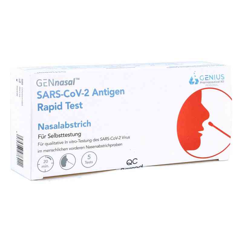 Laientest Nasentest SARS-CoV-2 Rapid Antigen Schnelltest Genius    von GENIUS Pharmaceutical AG PZN 08101639