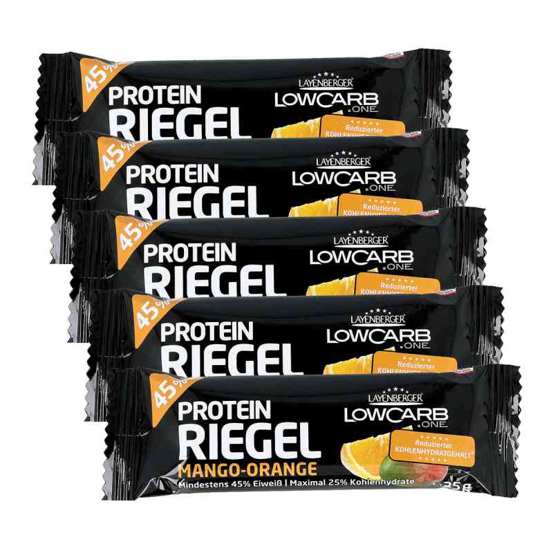 Layenberger Lowcarb.one Protein-riegel Mango-oran. 5x35 g von Layenberger Nutrition Group GmbH PZN 08100457