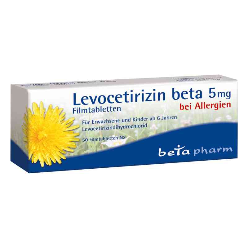 Levocetirizin beta 5 mg Filmtabletten 50 stk von betapharm Arzneimittel GmbH PZN 16006252