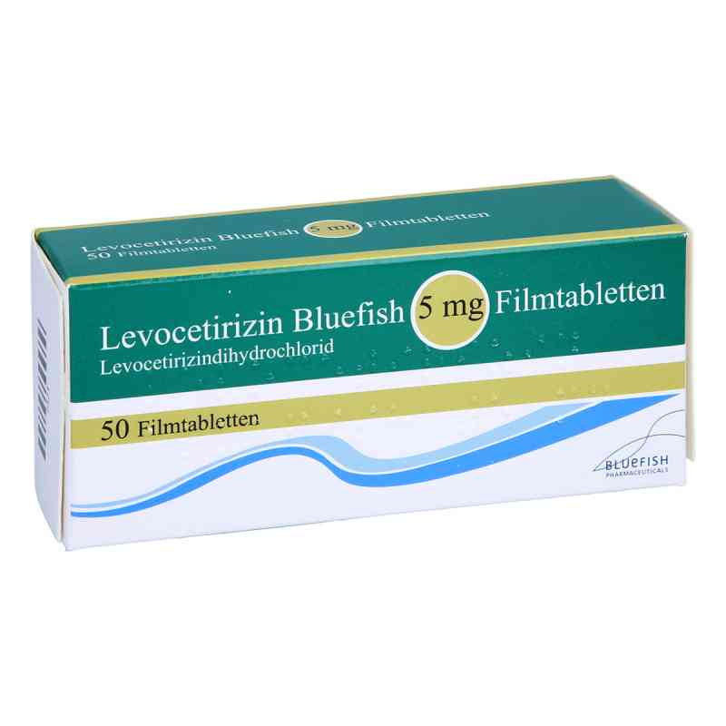 Levocetirizin Bluefish 5mg 50 stk von Bluefish Pharma GmbH PZN 00139471