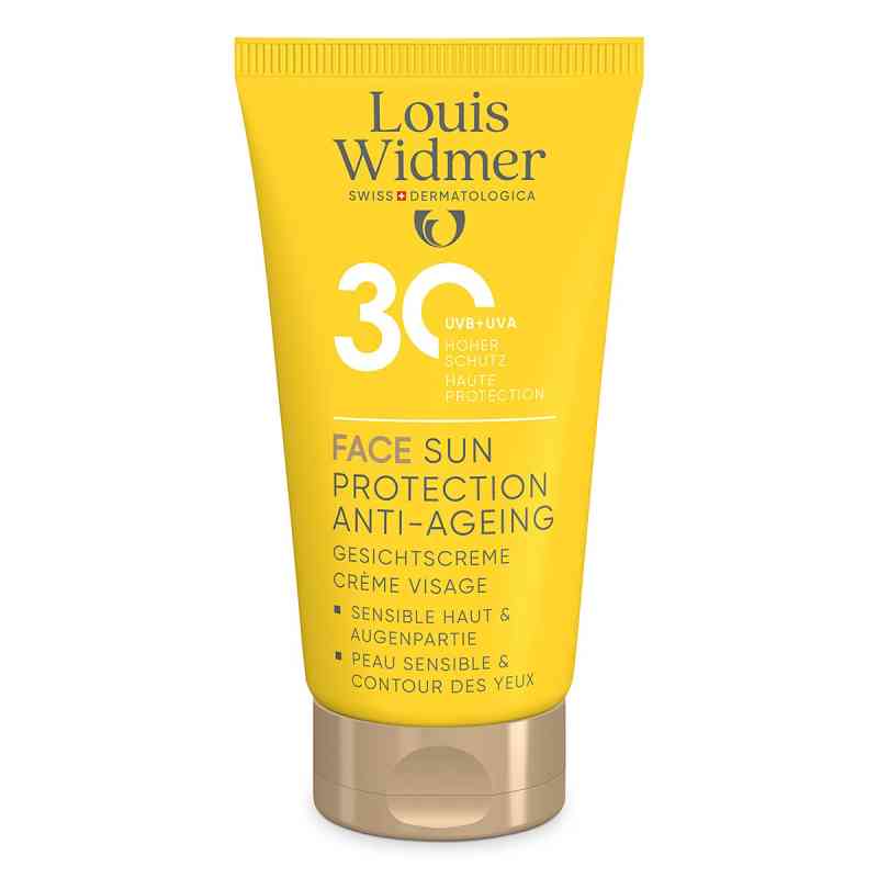 Louis Widmer Face Sun Protection Anti-Ageing 30 unparfümiert 50 ml von LOUIS WIDMER GmbH PZN 18441928