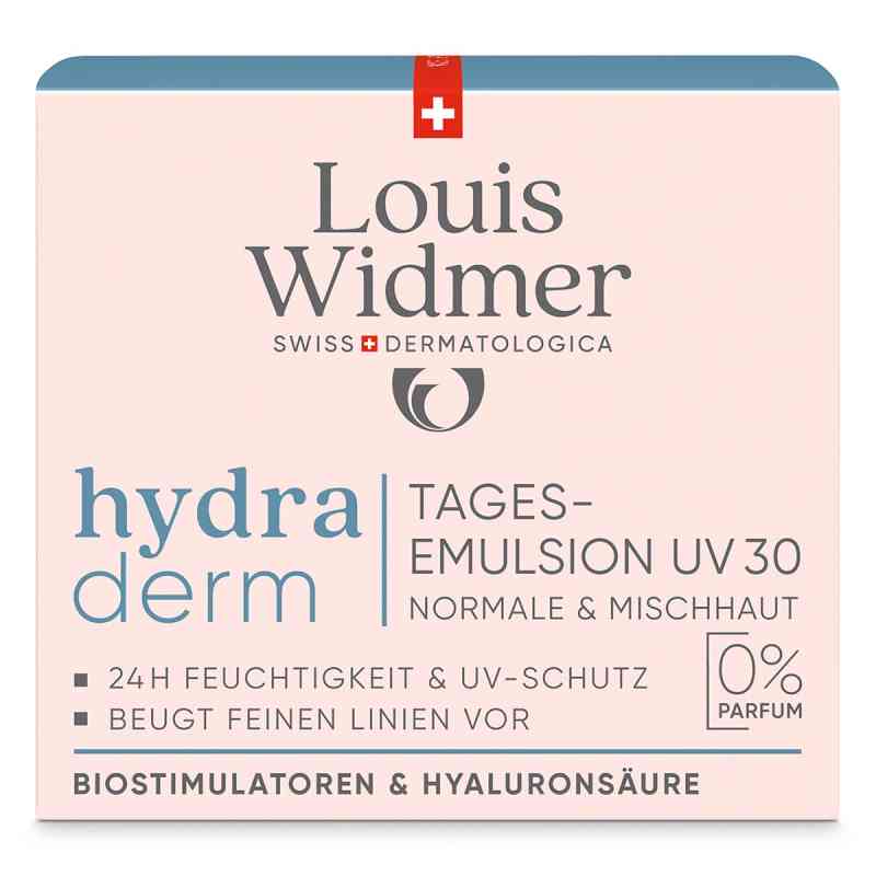 Louis Widmer hydraderm Tagesemulsion UV 30 unparfümiert 50 ml von LOUIS WIDMER GmbH PZN 18442307
