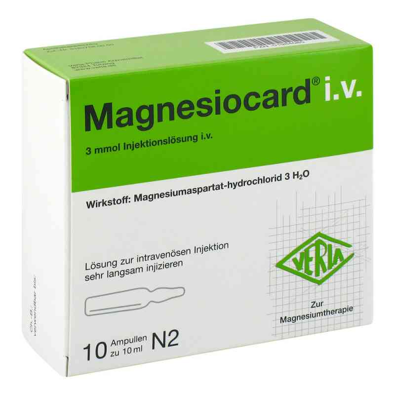 Magnesiocard intravenös Injektionslösung 10X10 ml von Verla-Pharm Arzneimittel GmbH & Co. KG PZN 01984085