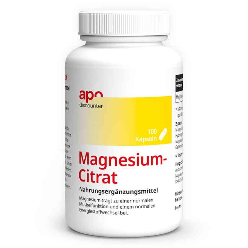 Magnesiumcitrat Kapseln von apodiscounter  100 stk von apo.com Group GmbH PZN 19891266