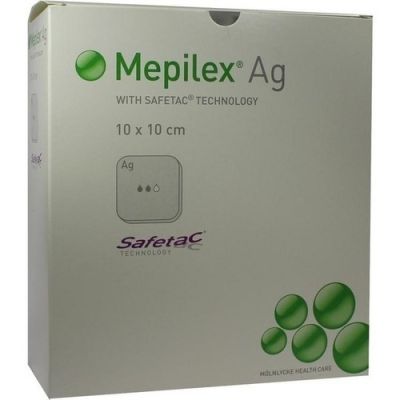Mepilex Ag Verband 10x10cm steril 10 stk von Mölnlycke Health Care GmbH PZN 09062681