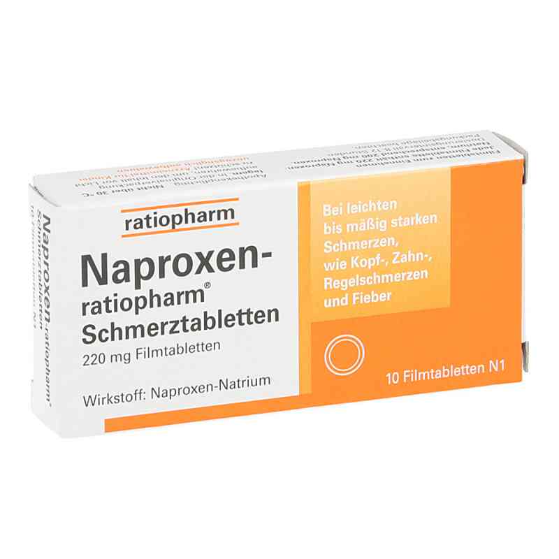 Naproxen-ratiopharm Schmerztabl. Filmtabletten 10 stk von ratiopharm GmbH PZN 02220326