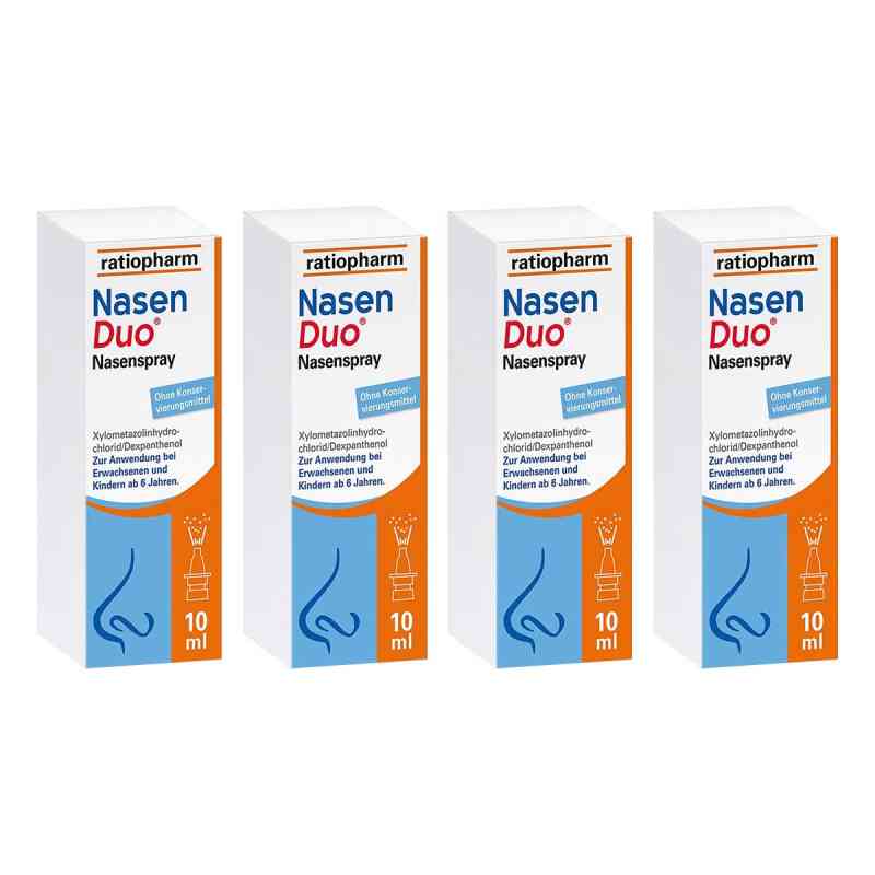 Nasenduo Nasenspray 4x10 ml von ratiopharm GmbH PZN 08104693
