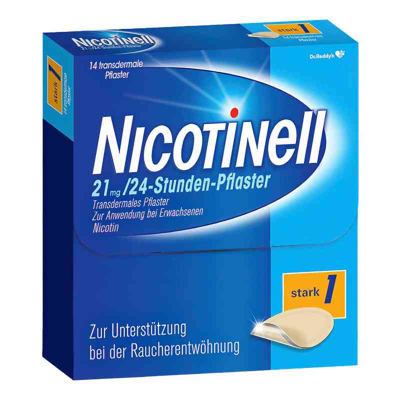 Nicotinell 21mg/24-Stunden-Nikotinpflaster, Stark (1) 14 stk von Cooper Consumer Health Deutschland GmbH PZN 03764577