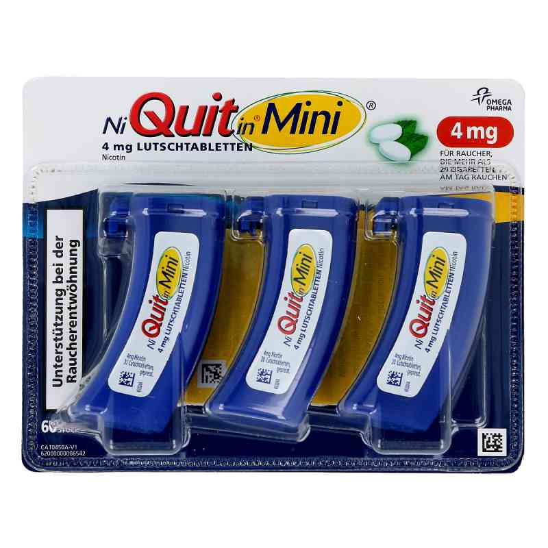 NiQuitin Mini 4mg 60 stk von Perrigo Deutschland GmbH PZN 07319414