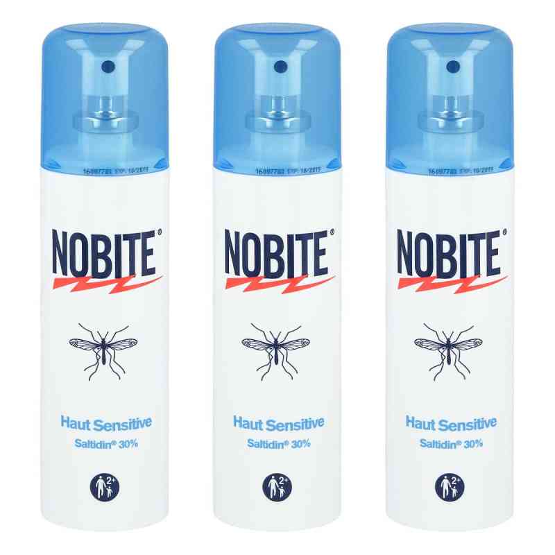 Nobite Haut Sensitive Sprühflasche 3x100 ml von Tropical Concept Sarl PZN 08102983