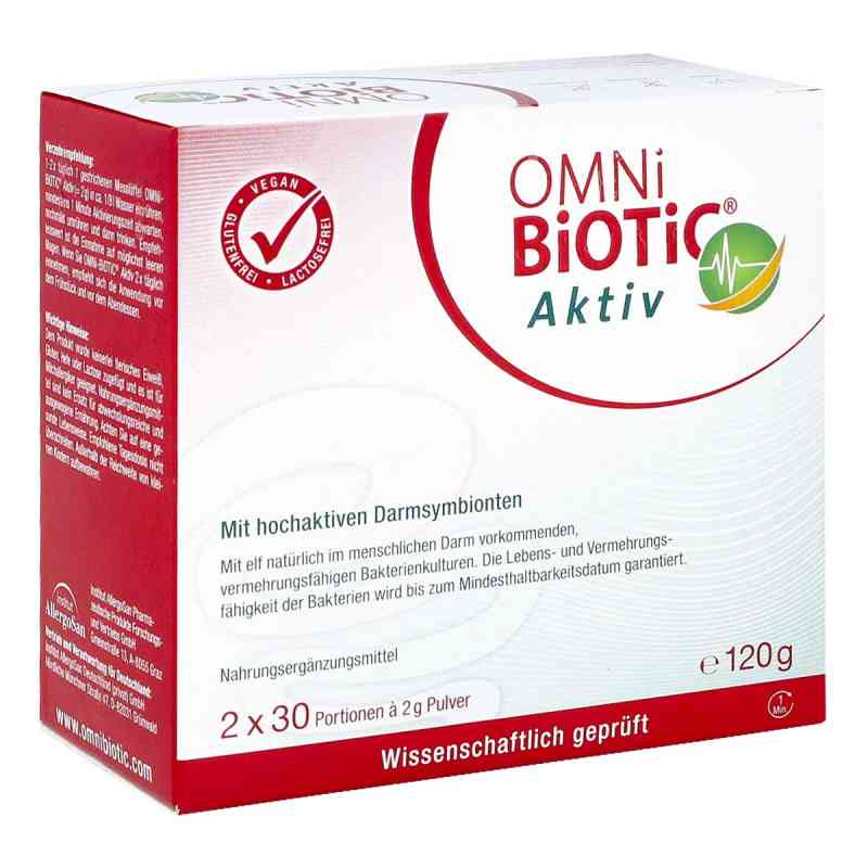 OMNi-BiOTiC® Aktiv Pulver 2X60 g von INSTITUT ALLERGOSAN Deutschland  PZN 14168832