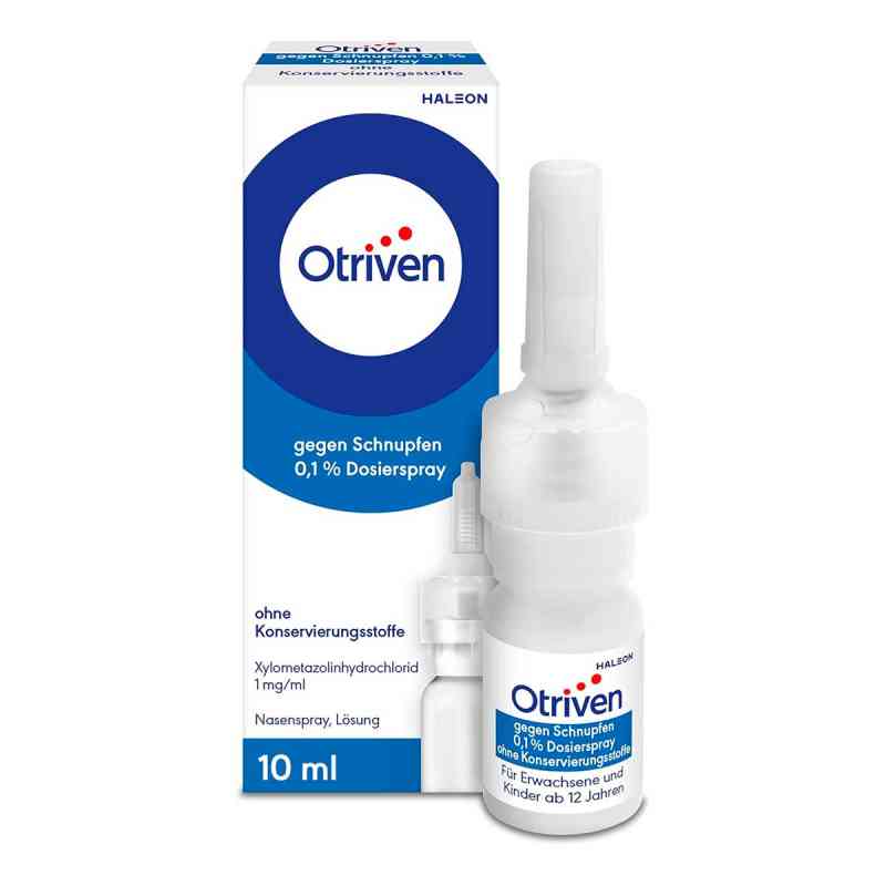 Otriven gegen Schnupfen 0,1% Nasenspray (Dosierspray) 10 ml von Haleon Germany GmbH PZN 08444541