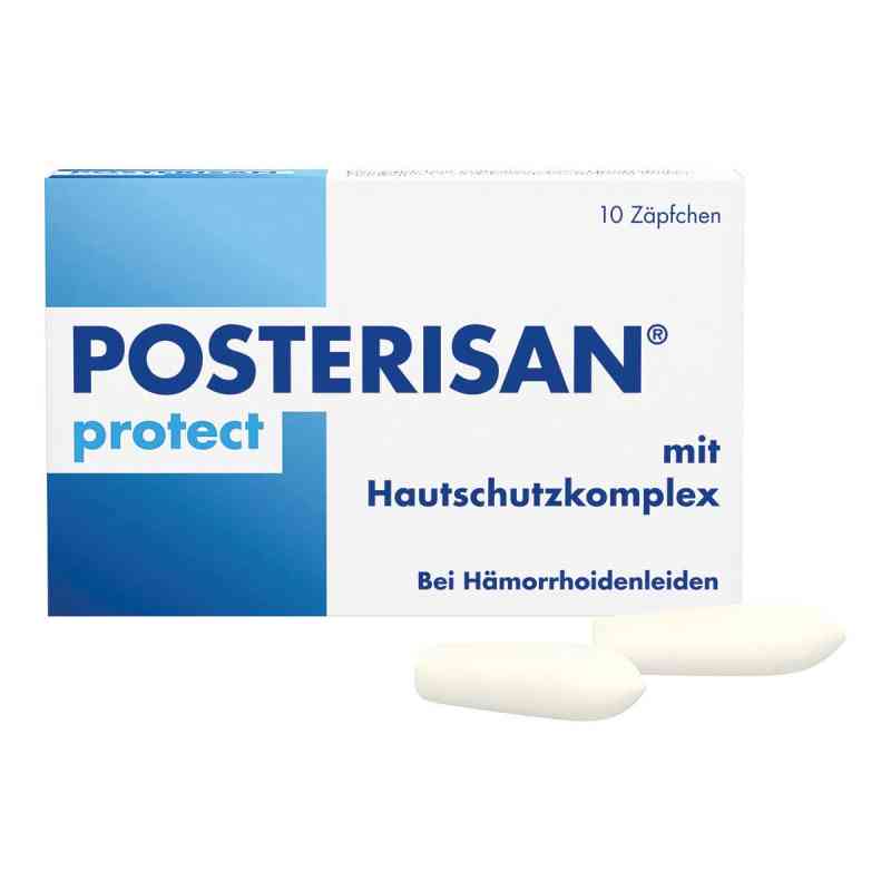 Posterisan protect Hämorrhoidenzäpfchen 10 stk von DR. KADE Pharmazeutische Fabrik GmbH PZN 06494032