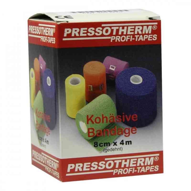 Pressotherm Kohäsive Bandage 8cmx4m blau 1 stk von ABC Apotheken-Bedarfs-Contor GmbH PZN 02002440