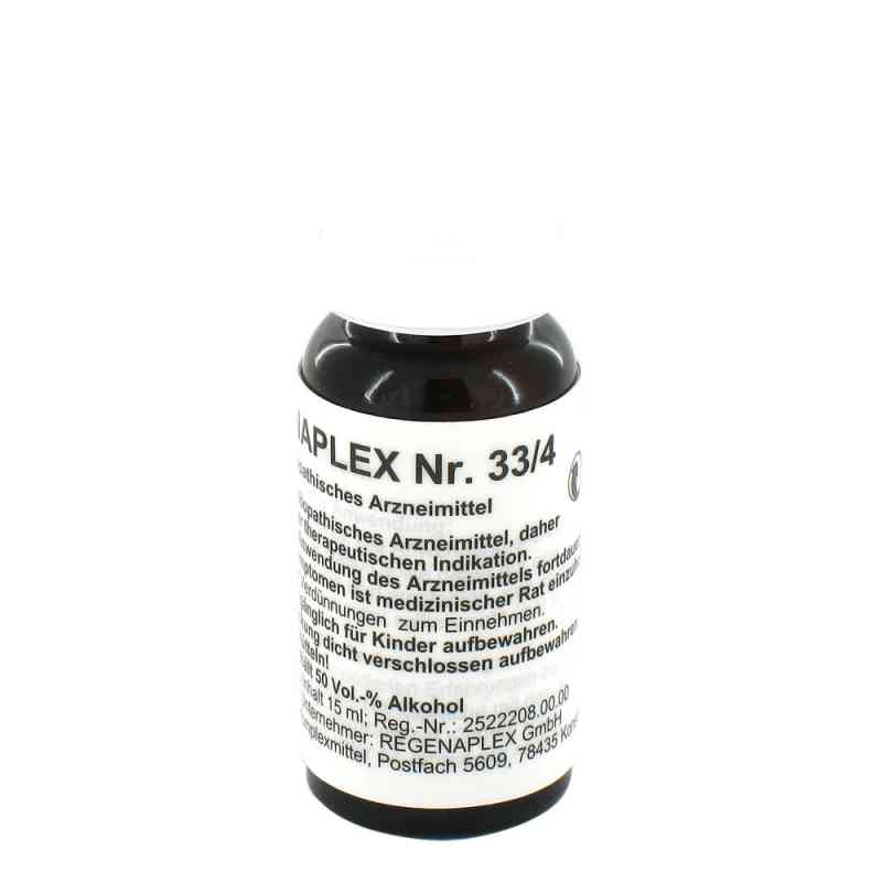 Regenaplex Nummer 33/4 Tropfen 15 ml von REGENAPLEX GmbH PZN 02642406