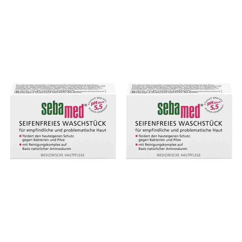 Sebamed Seifenfreies Waschstück 2x50 g von Sebapharma GmbH & Co.KG PZN 08104916