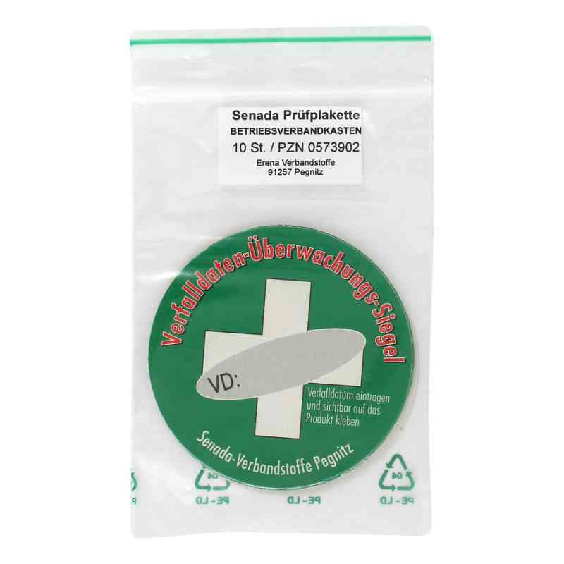 Senada Plakette Betriebsverbandkasten 10 stk von ERENA Verbandstoffe GmbH & Co. KG PZN 00573902