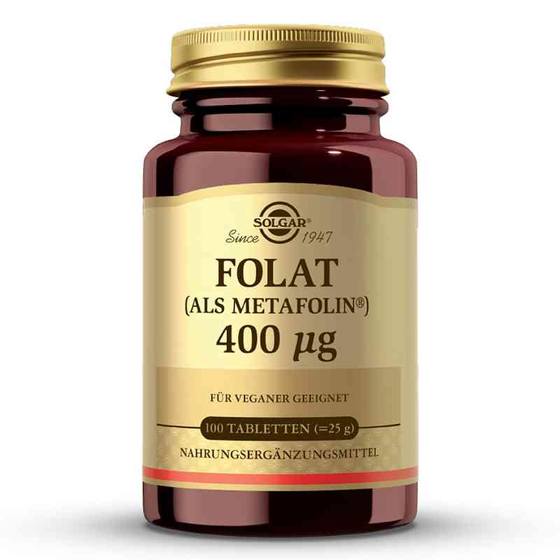 Solgar Folat Metafolin 400 mg Tabletten 100 stk von pro medico Handels GmbH PZN 18814737