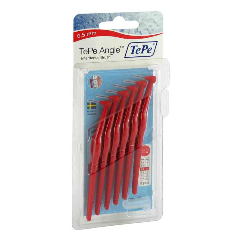 Tepe Angle Interdentalbürste 0,5mm rot 6 stk von TePe D-A-CH GmbH PZN 07708848