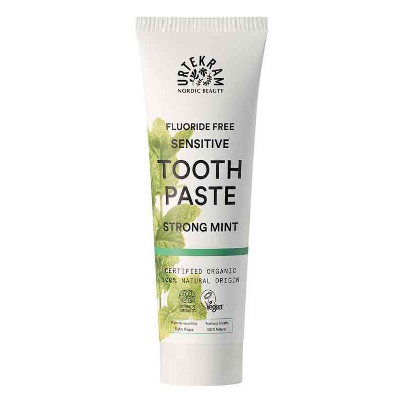 Urtekram Strong Mint Sensitive Toothpaste 75 ml von Midsona Deutschland GmbH PZN 18820353