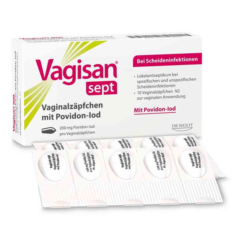 Vagisan Sept Vaginalzäpfchen Mit Povidon-Iod 10 stk von Dr. August Wolff GmbH & Co.KG Arzneimittel PZN 16930899