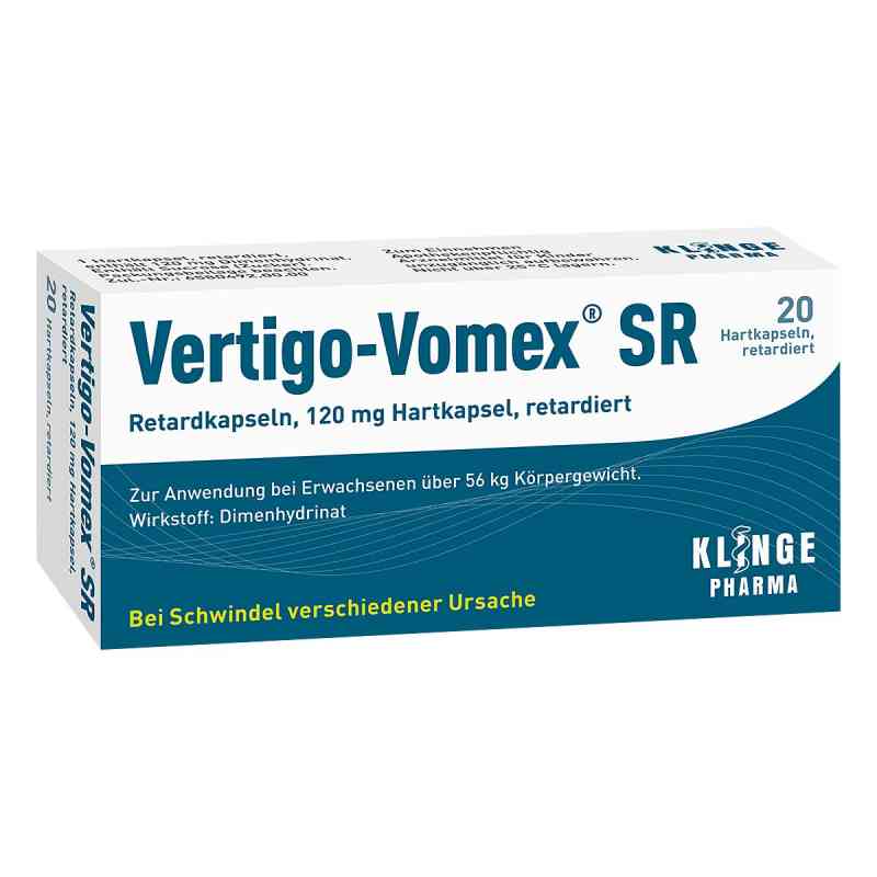 Vertigo-Vomex SR 20 stk von Klinge Pharma GmbH PZN 06898485