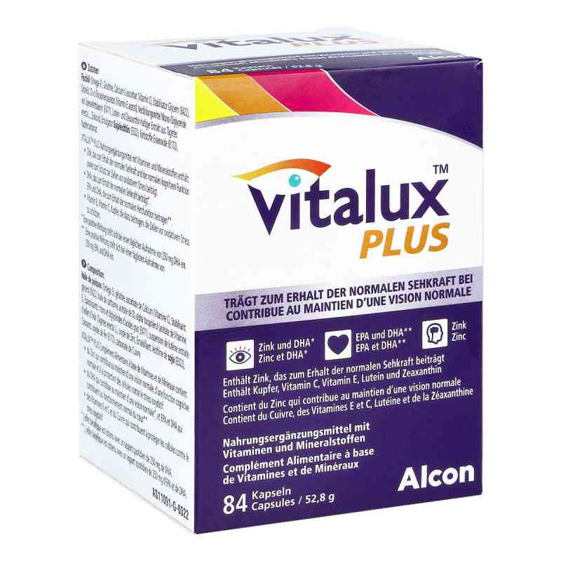 Vitalux Plus Kapseln 84 stk von Alcon Deutschland GmbH PZN 18044848