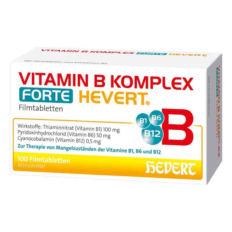 Vitamin B Komplex forte Hevert Tabletten 100 stk von Hevert-Arzneimittel GmbH & Co. KG PZN 05003931