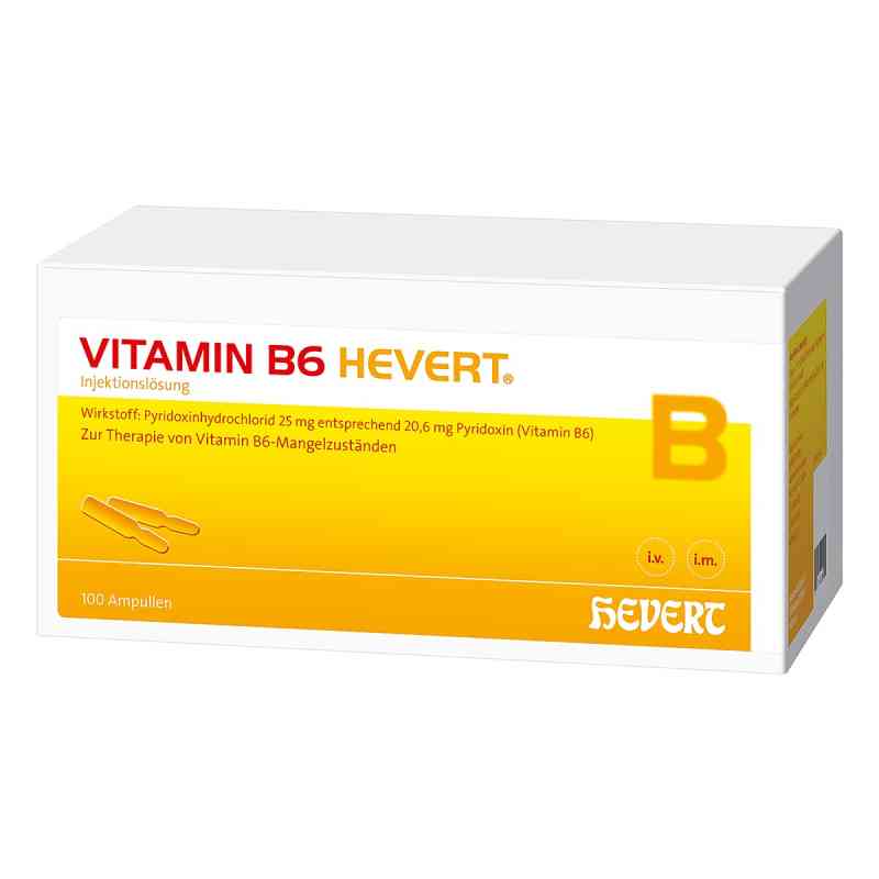 Vitamin B6 Hevert Ampullen 100X2 ml von Hevert-Arzneimittel GmbH & Co. KG PZN 03920008
