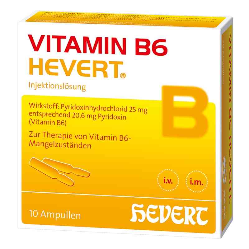 Vitamin B6 Hevert Ampullen 10X2 ml von Hevert-Arzneimittel GmbH & Co. KG PZN 03919991