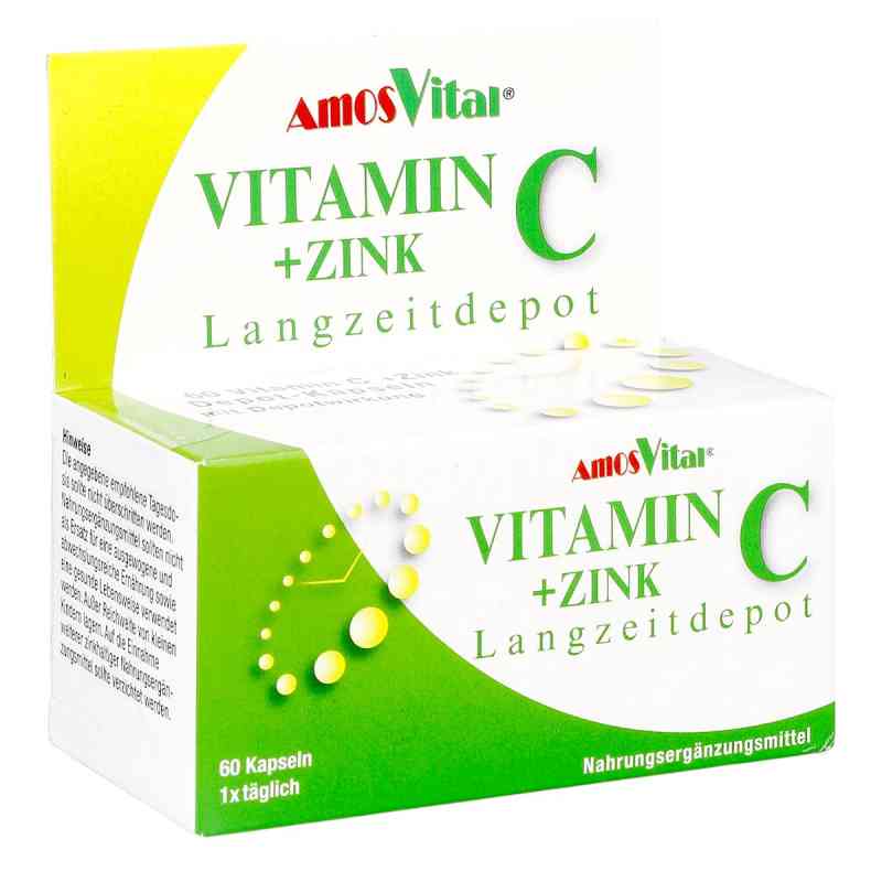 Vitamin C + Zink Langzeitdepot Kapseln 60 stk von AMOSVITAL GmbH PZN 04773093