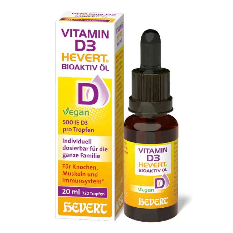 Vitamin D3 Hevert Bioaktiv Öl 20 ml von Hevert-Arzneimittel GmbH & Co. KG PZN 20088913