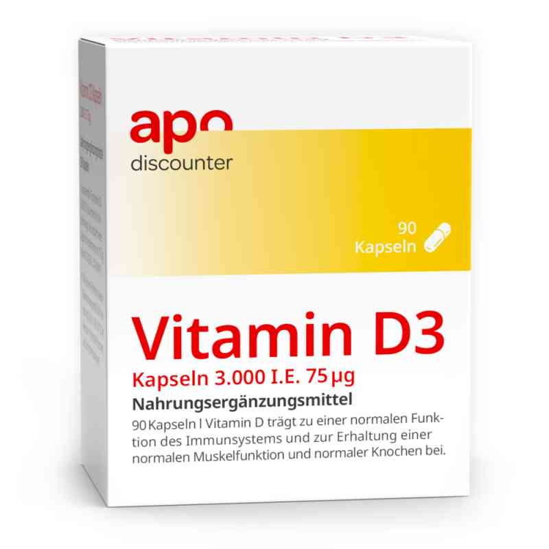 Vitamin D3 Kapseln 3.000 I.e. 75 µg 90 stk von apo.com Group GmbH PZN 18369680