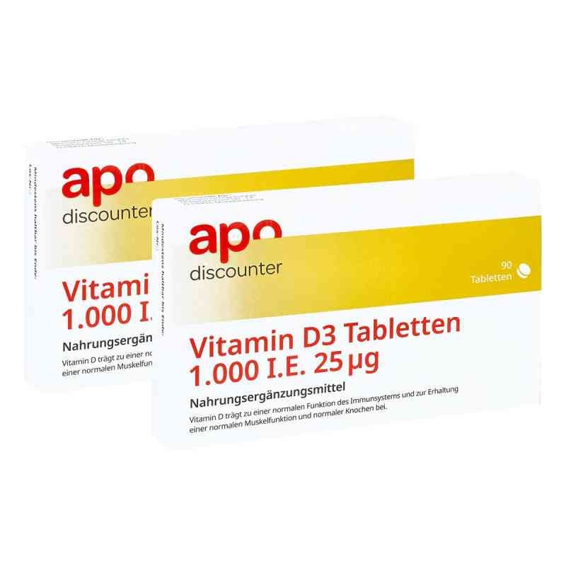 Vitamin D3 Tabletten 1000 I.e. 25 mcg von apodiscounter 2x 90 stk von apo.com Group GmbH PZN 08101839