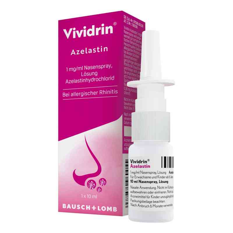 Vividrin Azelastin Nasenspray bei Heuschnupfen und Allergien 10 ml von Dr. Gerhard Mann Chem.-pharm.Fabrik GmbH PZN 12910552