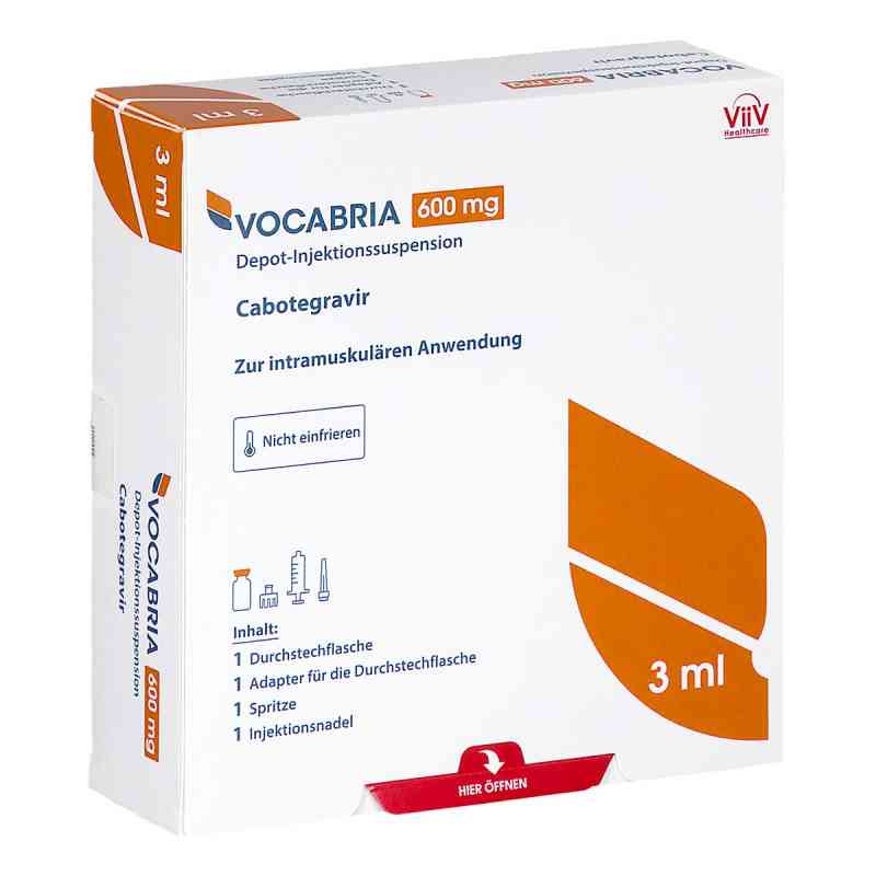 Vocabria 600 Mg Depot-injektionssuspension 1X3 ml von ViiV Healthcare GmbH PZN 16790814
