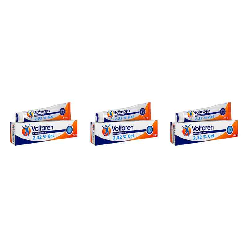 Voltaren Schmerzgel forte 23,2 mg/g Gel mit Diclofenac 3x150 g von Haleon Germany GmbH PZN 08100766
