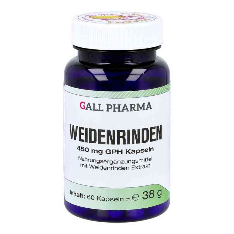 Weidenrinden 450 mg Gph Kapseln 60 stk von Hecht-Pharma GmbH PZN 15294763