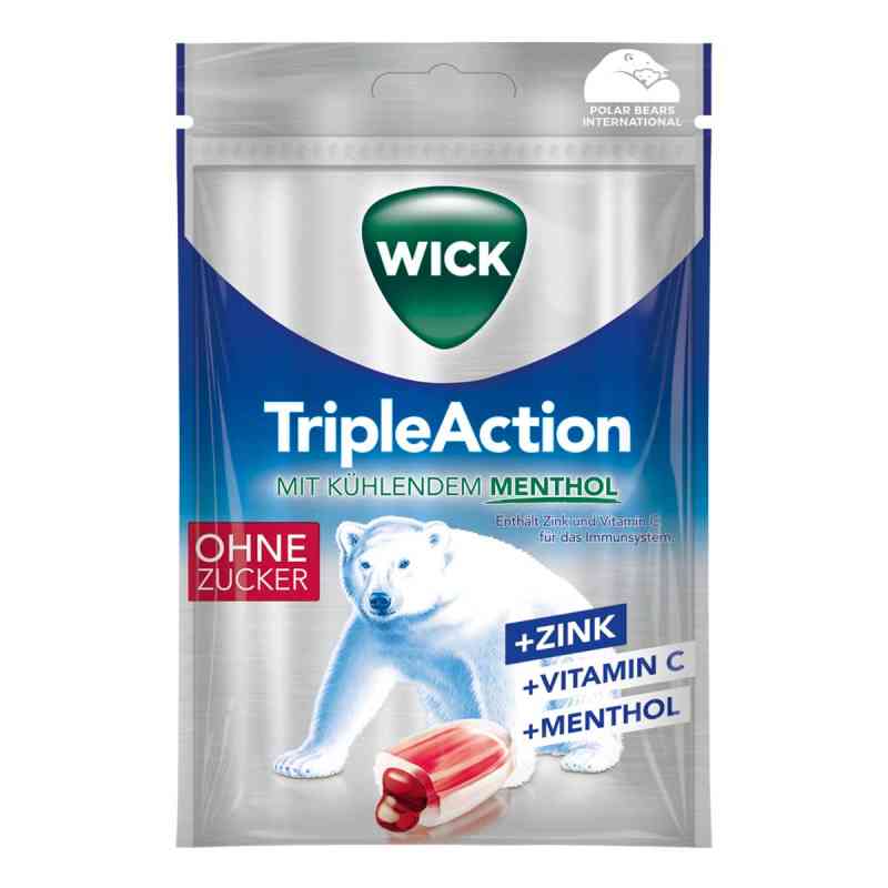 Wick Tripleaction Menthol & Cassis ohne Zucker Bon. 72 g von Dallmann's Pharma Candy GmbH PZN 13650461
