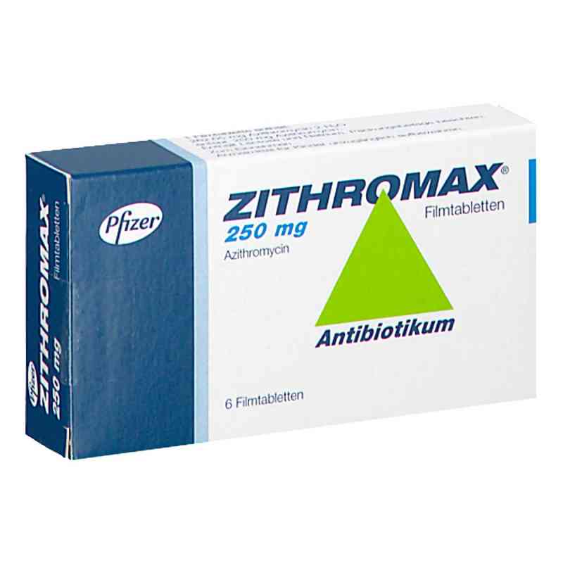 Zithromax 250 mg Filmtabletten 6 stk von Pfizer Pharma GmbH PZN 00010760