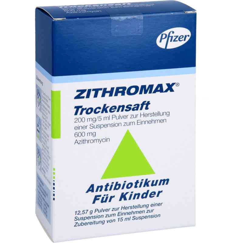 Zithromax Trockensaft Kinder bis 25 kg 15 ml von Pfizer Pharma GmbH PZN 07130987