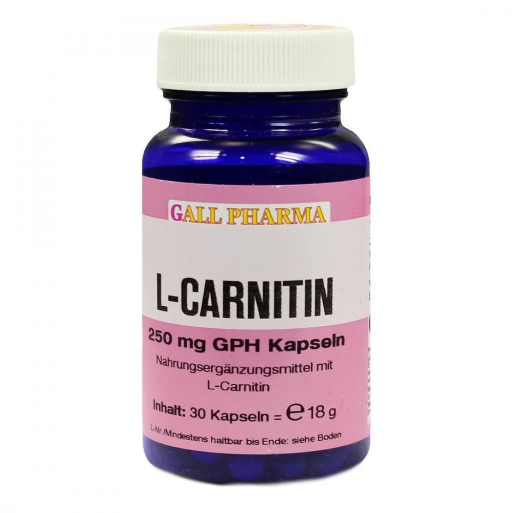 L-carnitin 250 mg Kapseln 30 stk