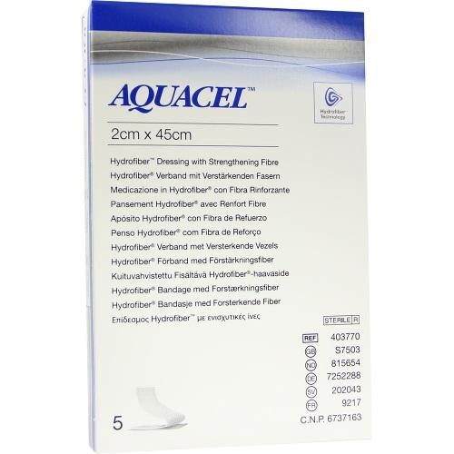 Aquacel Hydrosorption 2x45 cm Tamponaden 5 stk