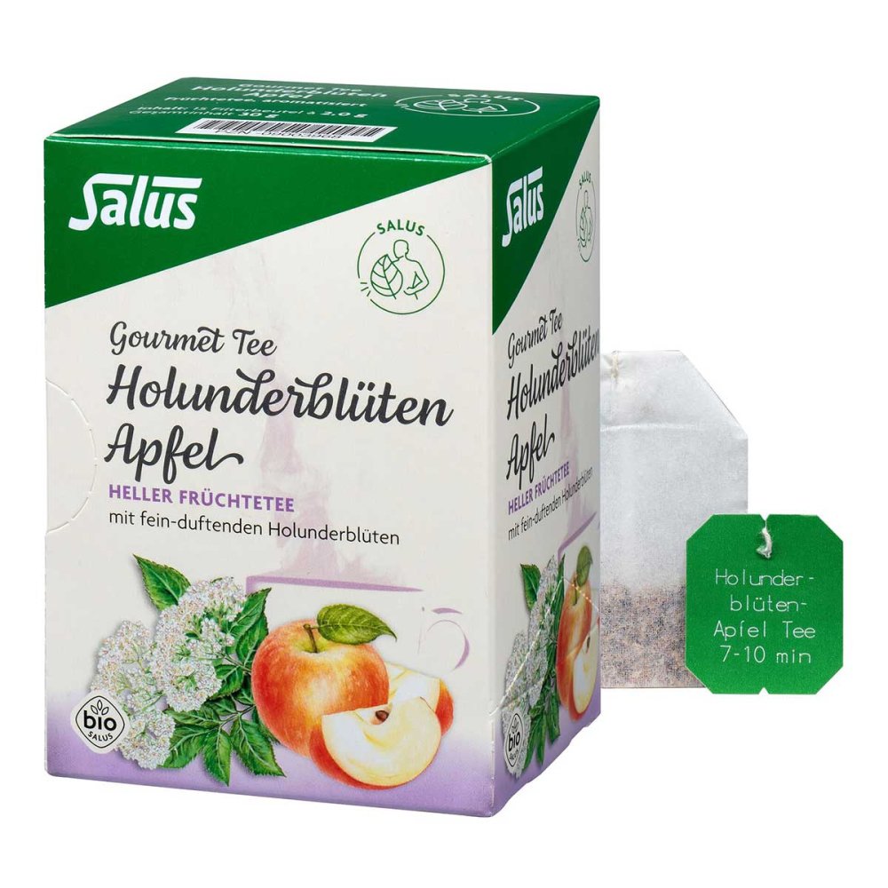 Holunderblüten Apfel Tee Salus 15 stk