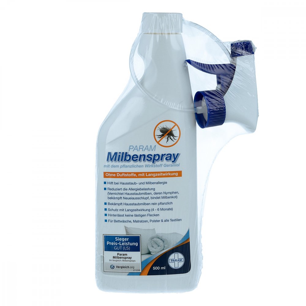 Milbenspray für Matratzen/polster/alle Textilien 500 ml