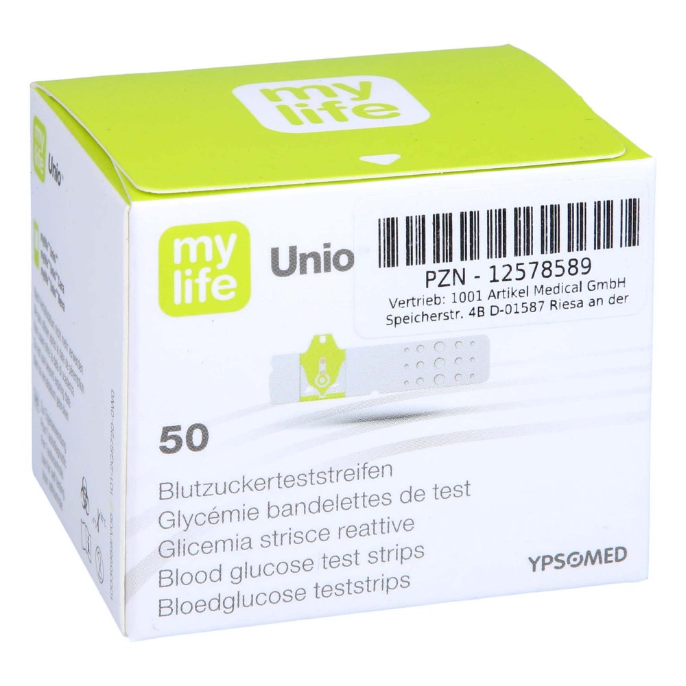 Unio Blutzuckerteststreifen 50 stk