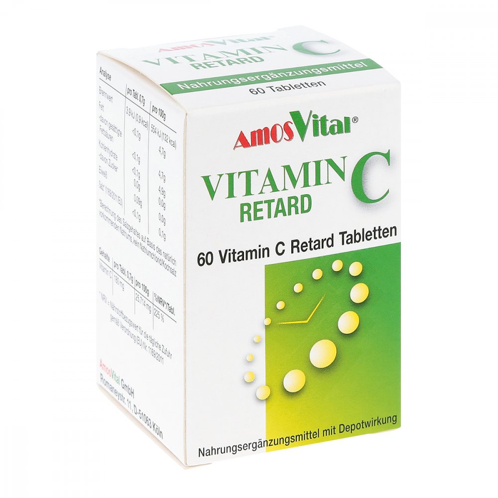 Vitamin C Retard Tabletten mit Depotwirkung 60 stk