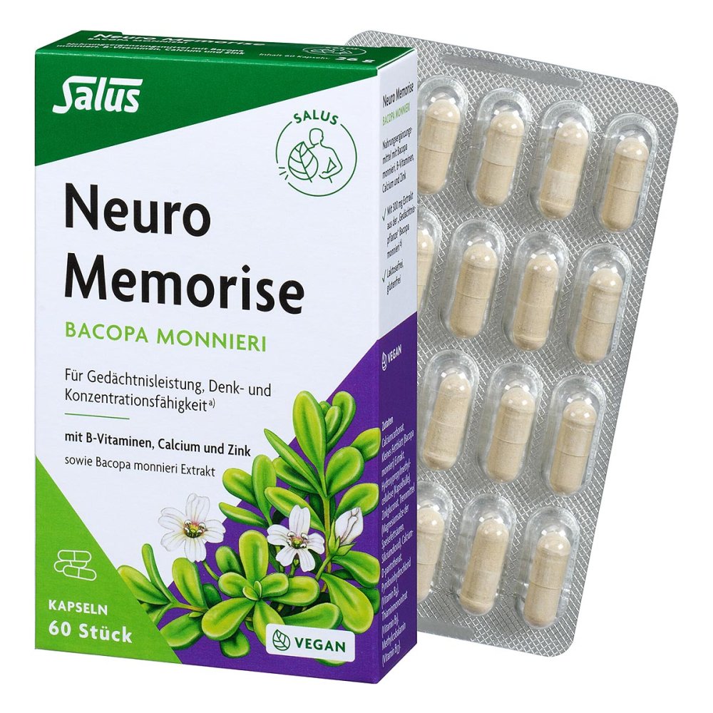 Neuro Memorise Bacopa Monnieri Salus Kapseln 60 stk