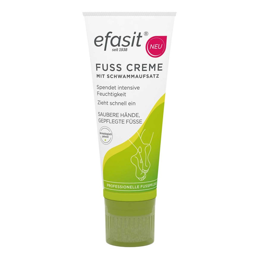 Efasit Fuß Creme mit Schwammaufsatz 75 ml