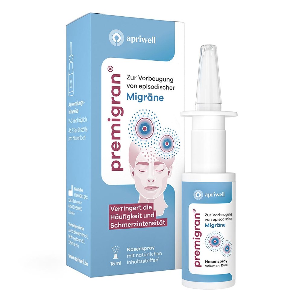 premigran zur Prophylaxe von Migräne apriwell 15 ml